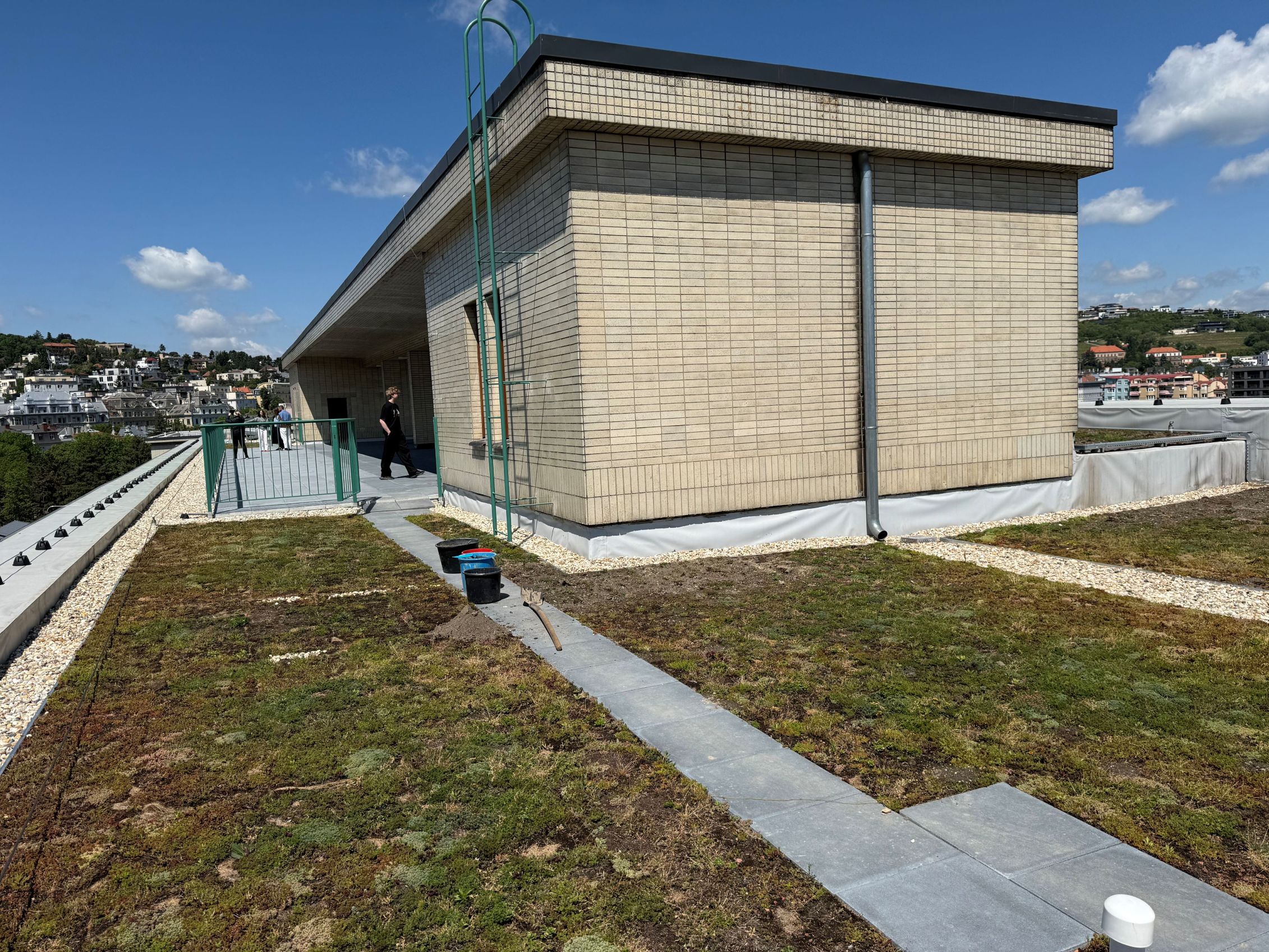 STU Photovoltaic and Vegetation Roof with Terrace of the Faculty of Architecture and Design