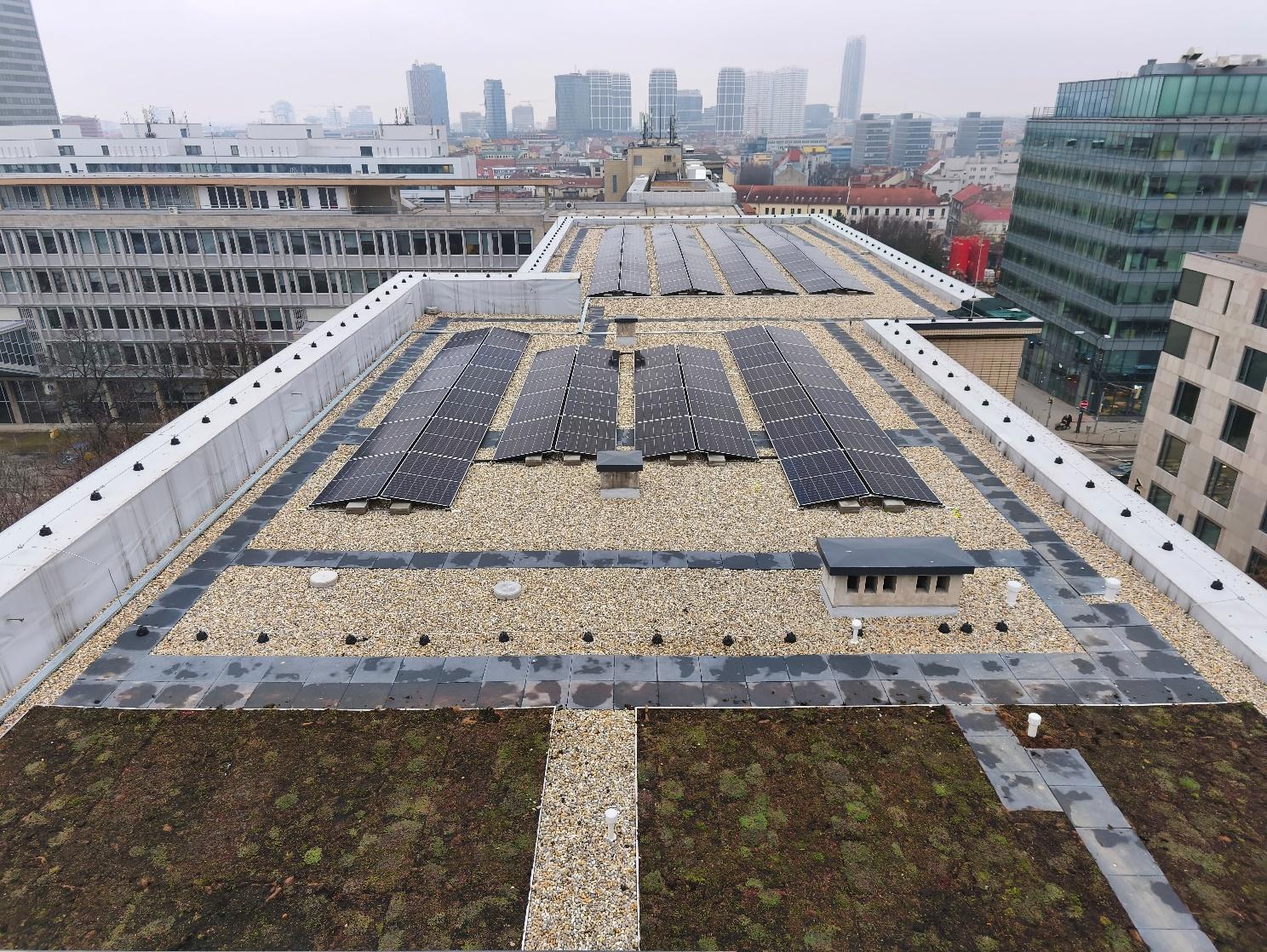 STU Roof terrace of the Faculty of Architecture and Design in construction progress