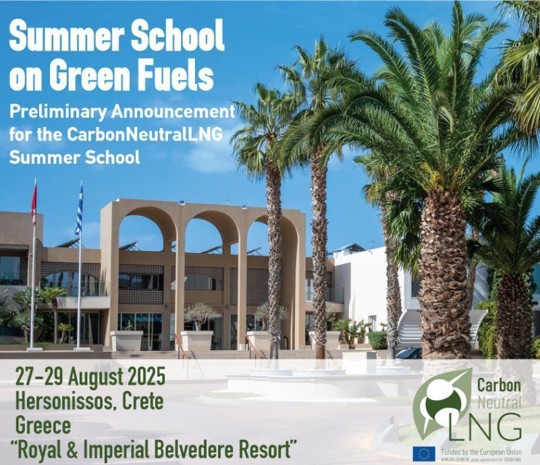 Sustainability of Green Fuels: CarbonNeutralLNG Summer School at Crete
