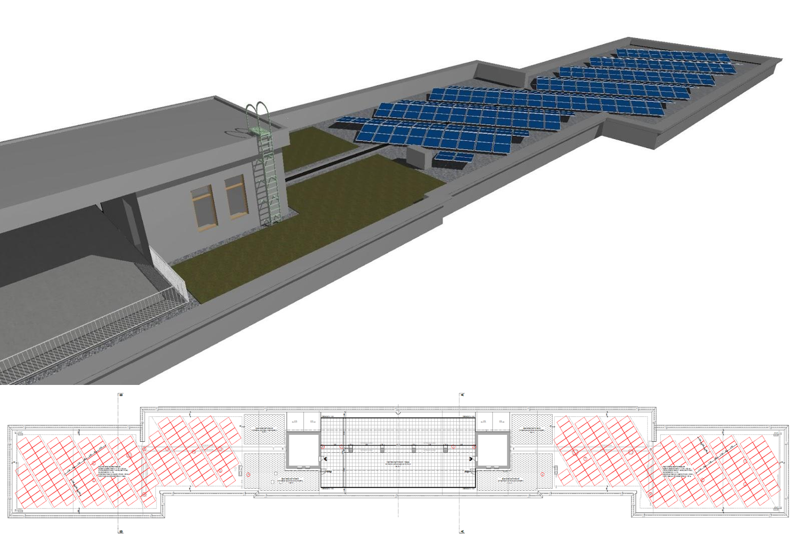 Green roof and Photovoltaics on the monument bulding of the Faculty of Architecture and Design STUBA